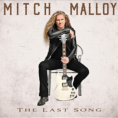 Mitch Malloy sits with a guitar, album cover for "The Last Song.