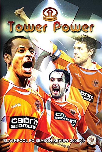 DVD cover for Blackpool FC’s 2008/2009 season review, featuring players.