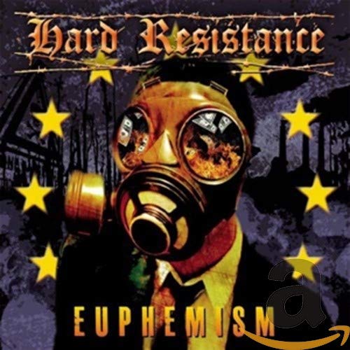 CD cover: masked figure with stars and barbed wire background.