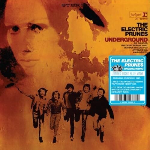 1967 album cover for The Electric Prunes' "Underground" with band photo.
