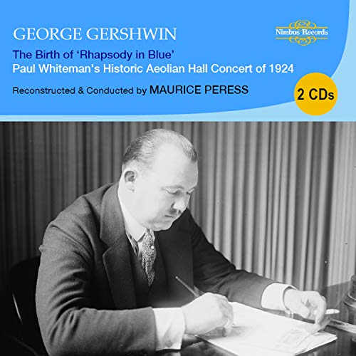 CD case featuring a black and white portrait of George Gershwin.