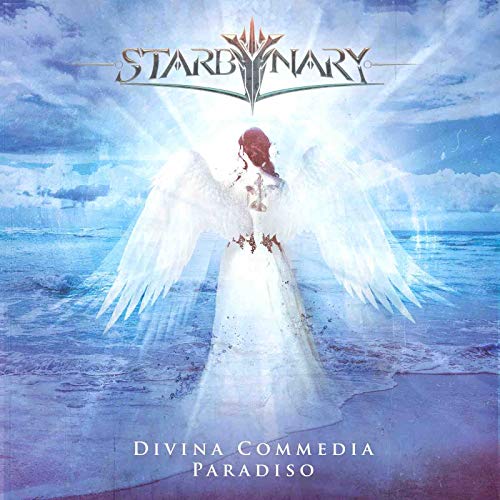 CD cover: winged figure standing on a beach, celestial light.