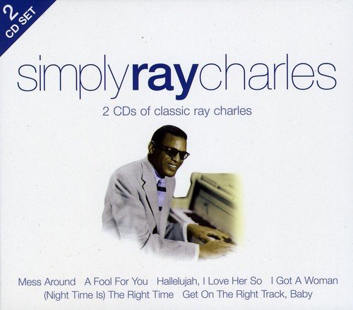 CD cover for "Simply Ray Charles" featuring a portrait of Ray Charles.