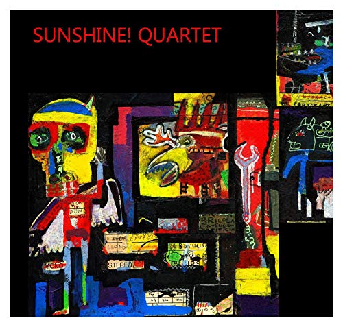 CD cover with colorful, abstract painting of figures and objects.