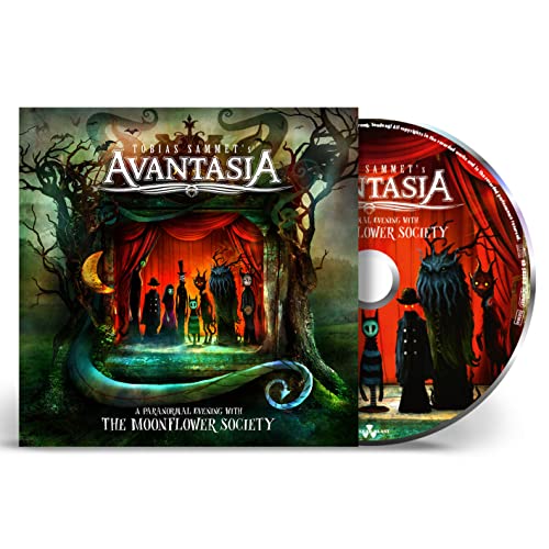 Avantasia album cover, “A Paranormal Evening,” with CD image.