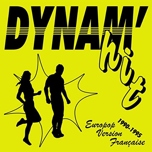 Yellow CD cover with silhouettes of runners and bold text: "Dynam'hit".