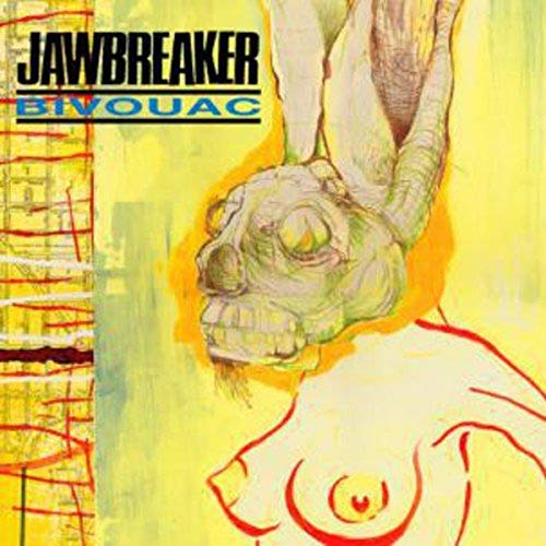 Album cover for Jawbreaker’s “Bivouac” featuring a rabbit and abstract art.