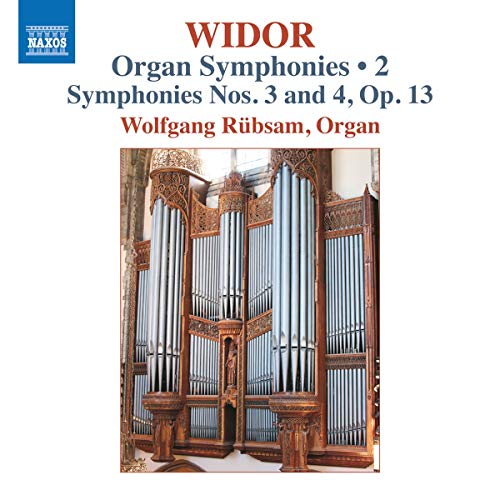 CD cover for Widor organ symphonies performed by Wolfgang Rübsam.
