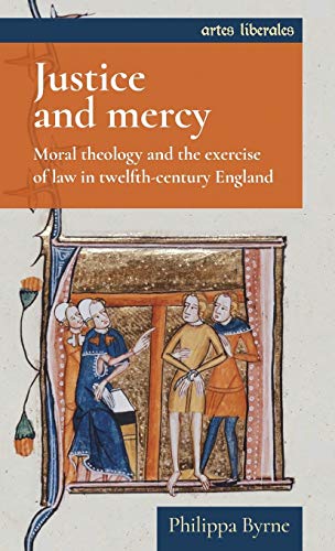 Book cover: "Justice and mercy" with illuminated medieval manuscript detail.