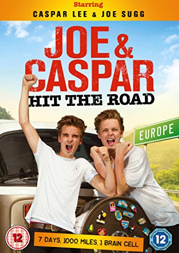 DVD cover featuring Joe Sugg and Caspar Lee leaning against a van with Europe sign.