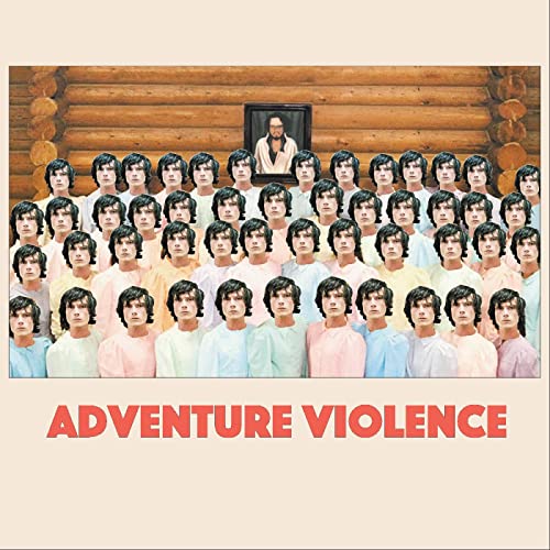 CD cover with many identical faces arranged like a group portrait.
