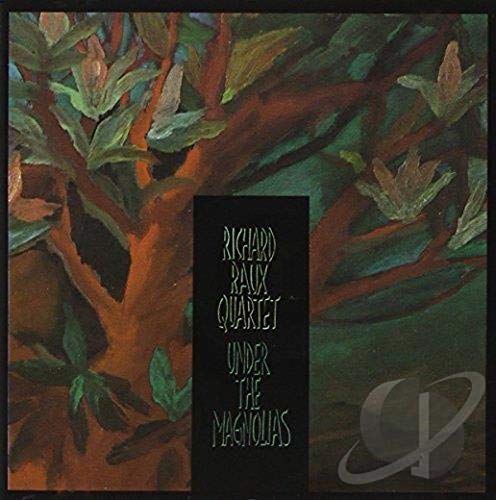 CD cover: abstract painting of magnolia leaves with band name and logo.