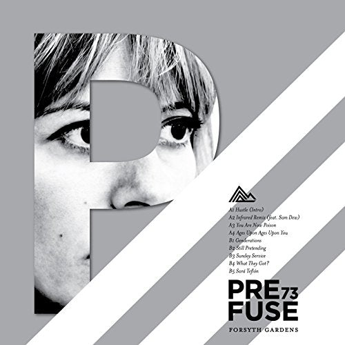 Vinyl album cover for Prefuse 73’s “Forsyth Gardens” featuring a portrait.
