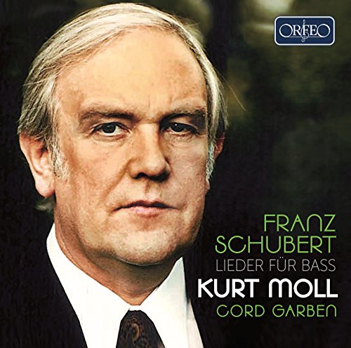 CD cover featuring portrait of singer Kurt Moll, Schubert Lieder.