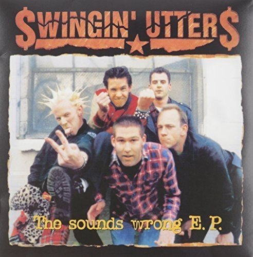 Record cover featuring five punk musicians with spiky hair.