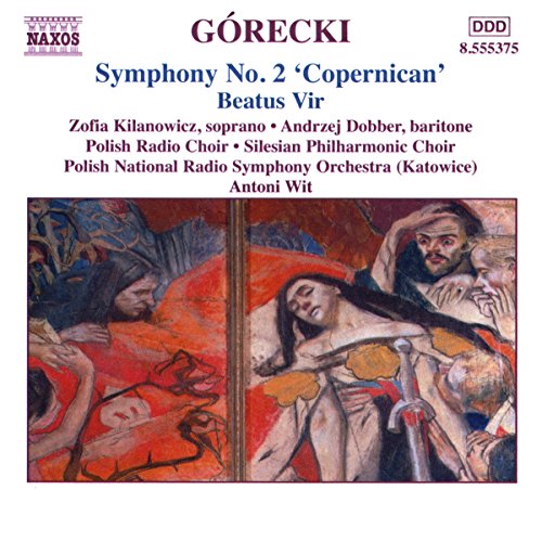 CD cover for Górecki's Symphony No. 2 featuring expressive, abstract figures.