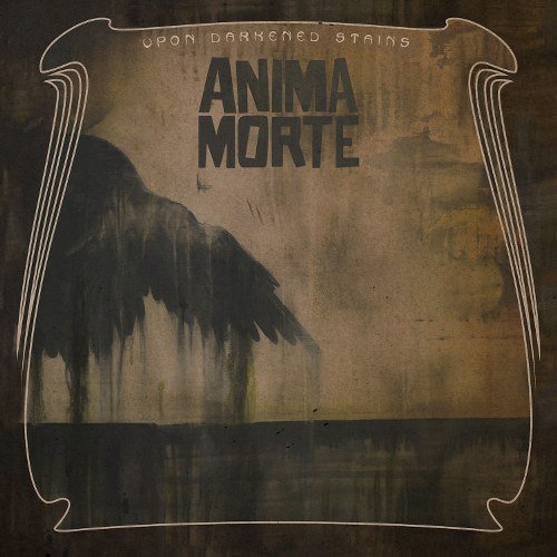 CD cover for Anima Morteās āUpon Darkened Stainsā with a dark, swampy scene.