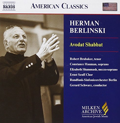 CD cover featuring portrait of composer Herman Berlinski and performance details.