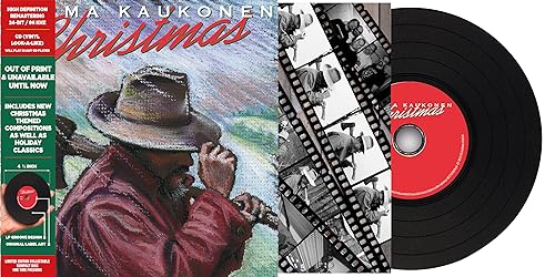 Jorma Kaukonen's "Christmas Album" CD with cover art of a man with a hat.