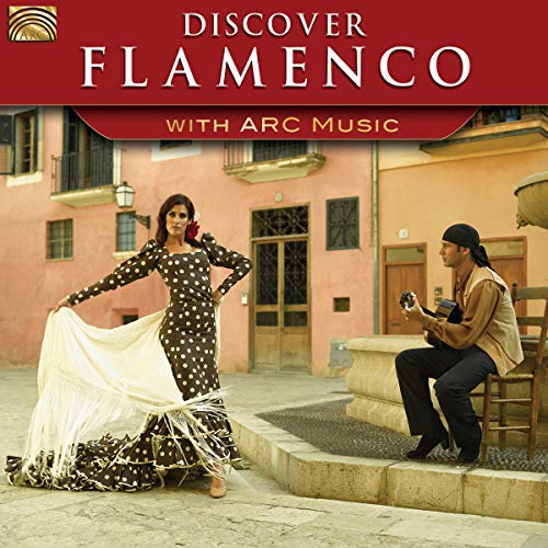 Flamenco album cover featuring a dancer in a polka dot dress and guitarist.