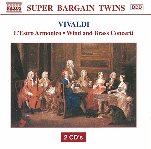 CD cover for Vivaldi’s “L’Estro Armonico” featuring a classical painting.