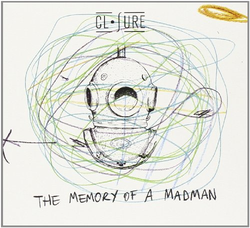 CD cover with a sketched diving helmet surrounded by colorful scribbles.