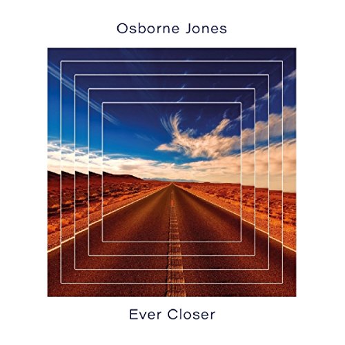 CD cover: desert highway receding into a cloudy sky, framed by squares.