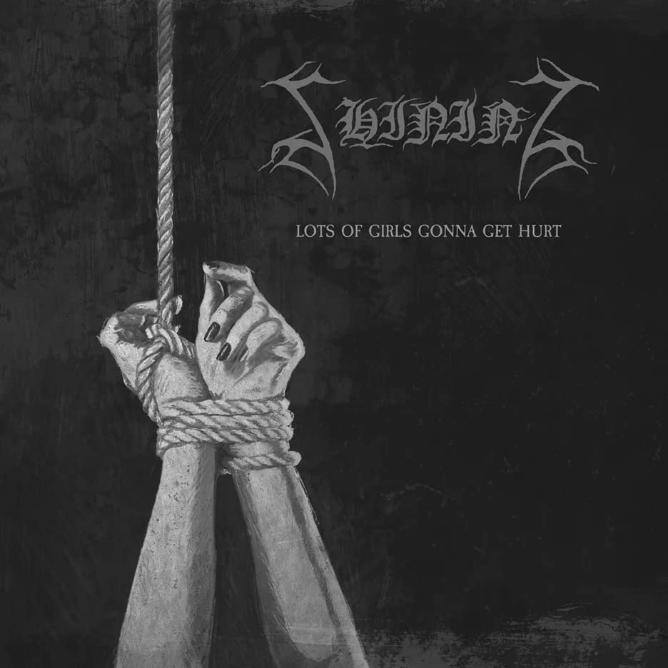 Black and white album cover depicting bound hands hanging from rope.