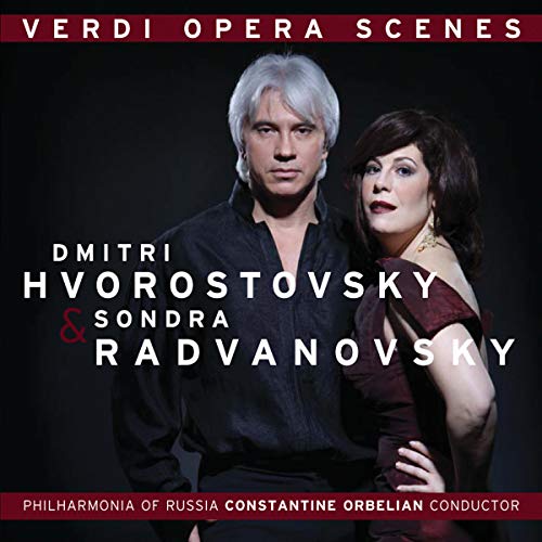 CD cover featuring Dmitri Hvorostovsky and Sondra Radvanovsky in formal wear.
