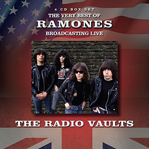 Ramones band photo on CD cover with American and Union Jack flags.
