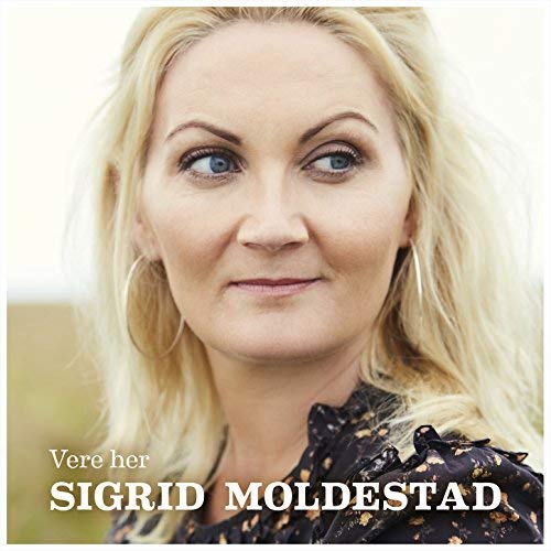 Close-up portrait of blonde woman, Sigrid Moldestad, album cover.