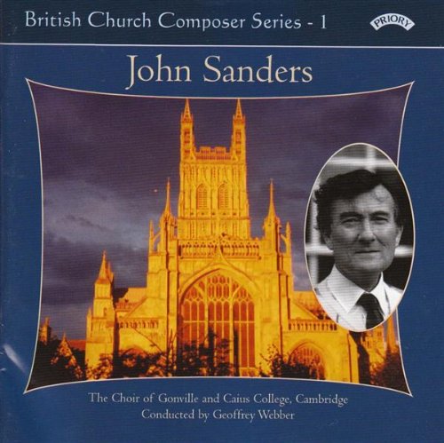 CD cover featuring a church, portrait of John Sanders, and text.