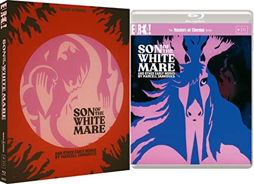 DVD and Blu-ray cases for Son Of The White Mare with pink and blue artwork.