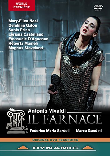DVD cover for opera "Il Farnace" featuring a costumed singer.