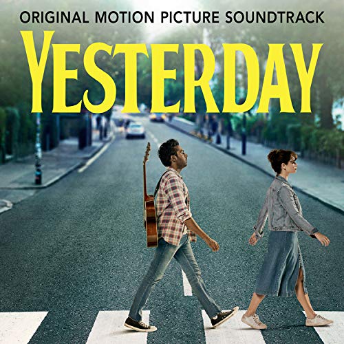 CD cover for “Yesterday” soundtrack featuring two people crossing a street.