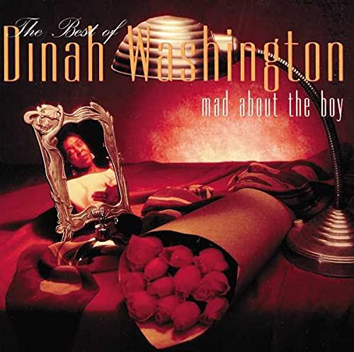 CD cover for Dinah Washington’s “The Best Of” album, with vintage styling.