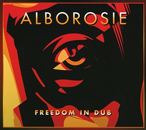 CD cover for Alborosie’s “Freedom In Dub” with a red and black portrait.