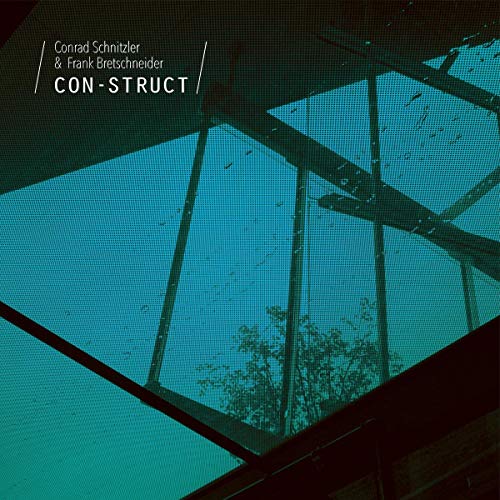 CD cover for “Con-Struct” by Schnitzler & Bretschneider, abstract blue structure.