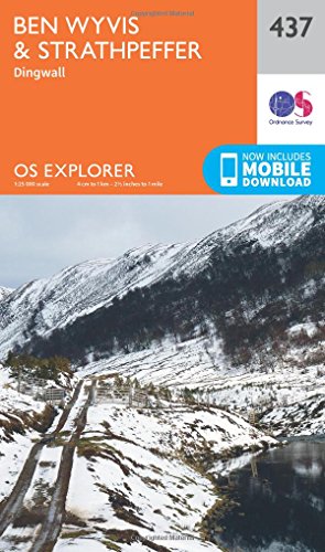 OS Explorer Map (437) Ben Wyvis and Strathpeffer (OS Explorer Paper Map)
