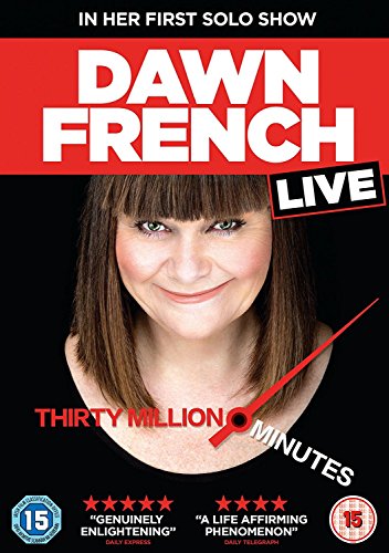 DVD cover featuring Dawn French’s portrait and show title “Dawn French Live”.