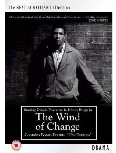 DVD cover for "The Wind of Change" featuring a young man in a jacket.