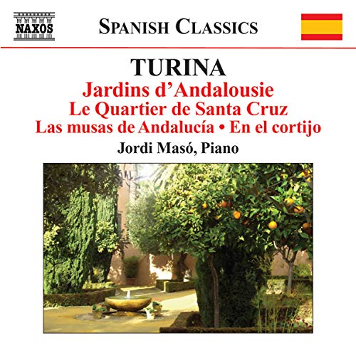 CD cover for Turina’s “Jardins D’Andalousie” featuring a garden scene.
