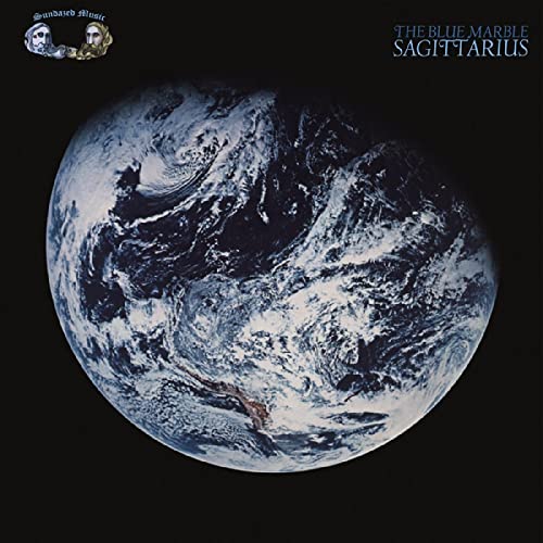 Album cover featuring a full view of Earth from space, titled "Sagittarius.