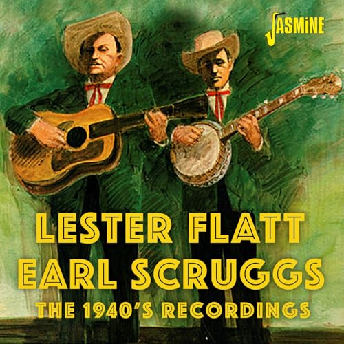 CD cover featuring Lester Flatt and Earl Scruggs with instruments.