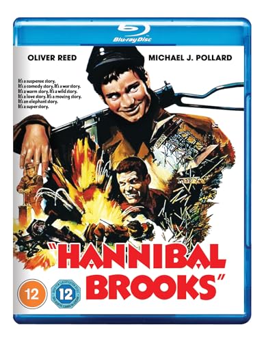 DVD cover for “Hannibal Brooks” featuring Oliver Reed and war imagery.