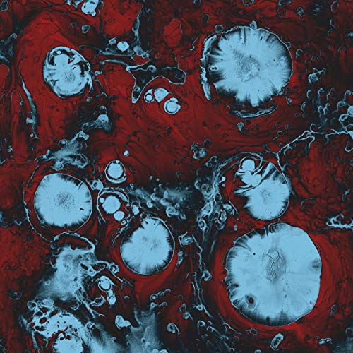 CD cover art: abstract red and blue marbled pattern with circular shapes.