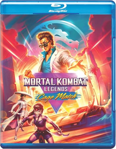 Blu-ray cover for “Mortal Kombat Legends: Cage Match” featuring Johnny Cage.