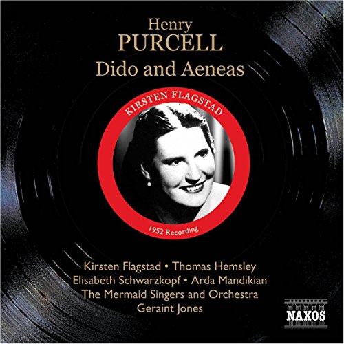CD cover for Purcell’s "Dido and Aeneas" featuring Kirsten Flagstad’s portrait.