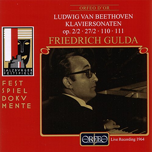 CD cover featuring pianist Friedrich Gulda and Beethoven sonatas details.