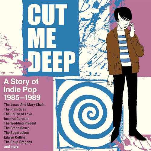 CD cover for “Cut Me Deep,” featuring illustrated text and a young man.
